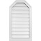 Ekena Millwork Octagonal Top Surface Mount PVC Gable Vent w/ 2"W x 2"P Brickmould Sill Frame, 18"W x 32"H GVPOT18X3203SF - alternate 1